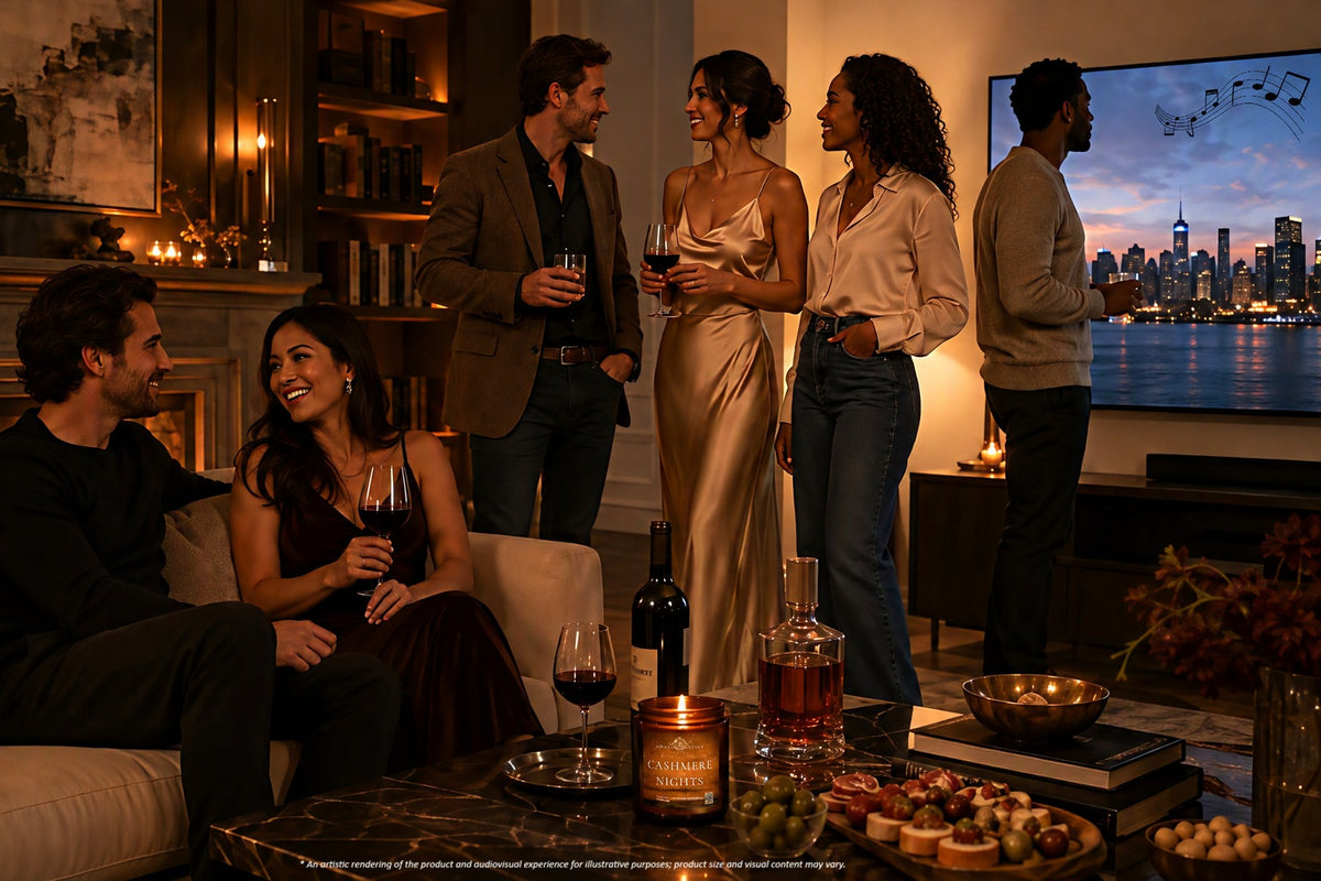 Cashmere Nights™ Evening Candle and Audiovisual Experience