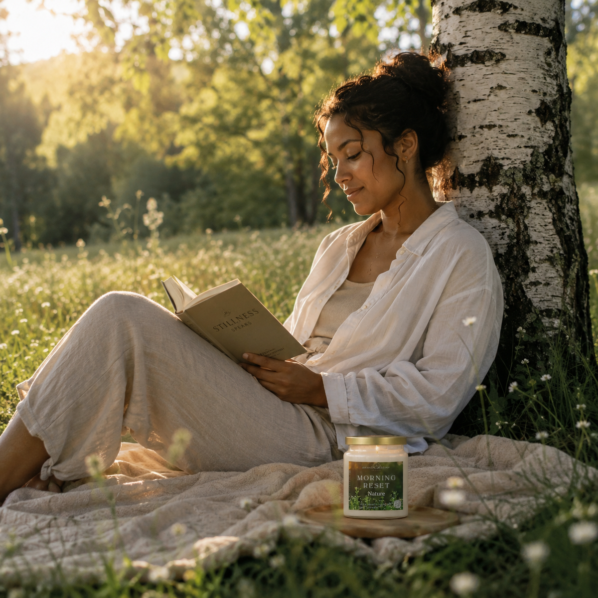 Morning Reset™ White Birch Candle Interactive Experience