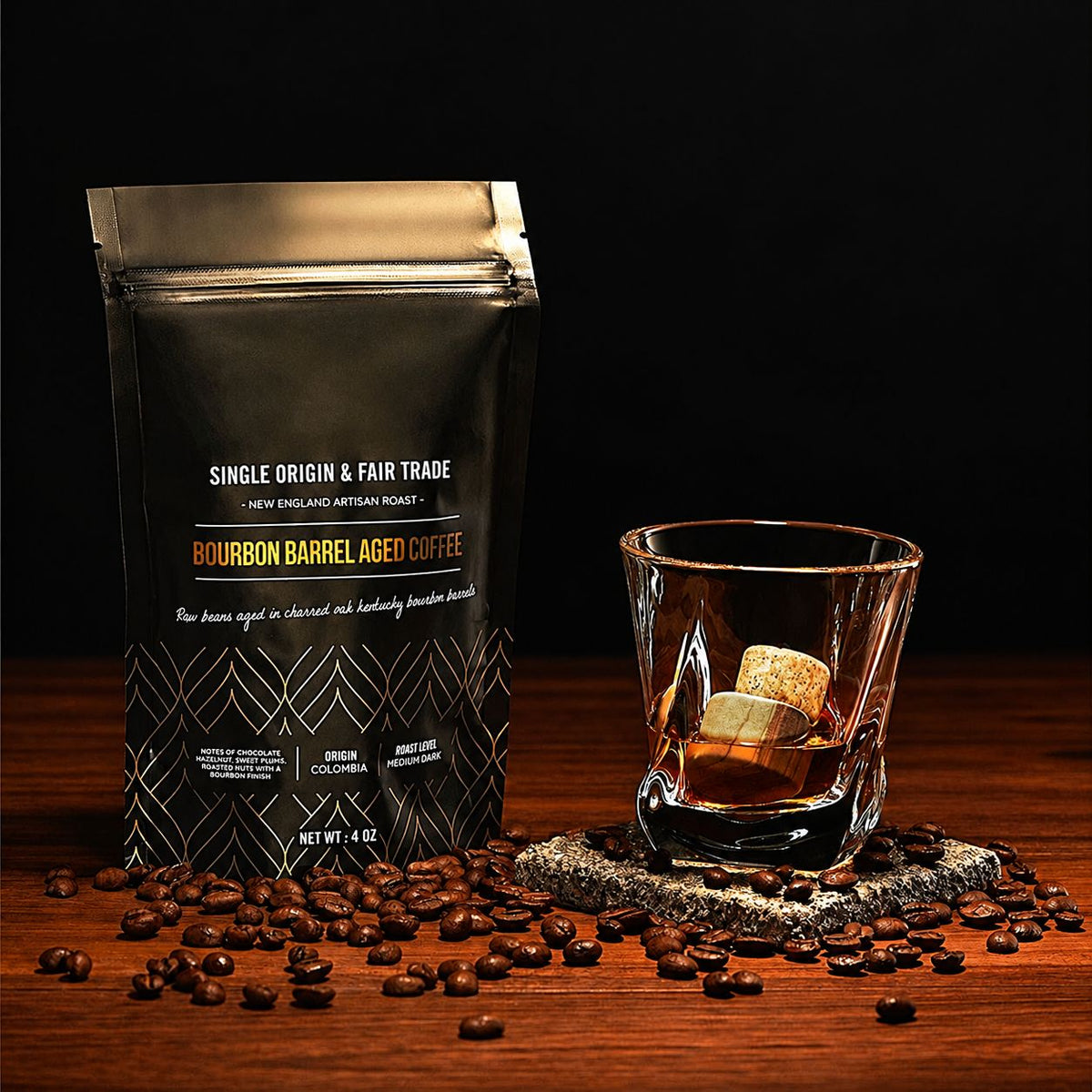 The Gourmet Set – Bourbon Barrel Aged Coffee & R.O.C.K.S.
