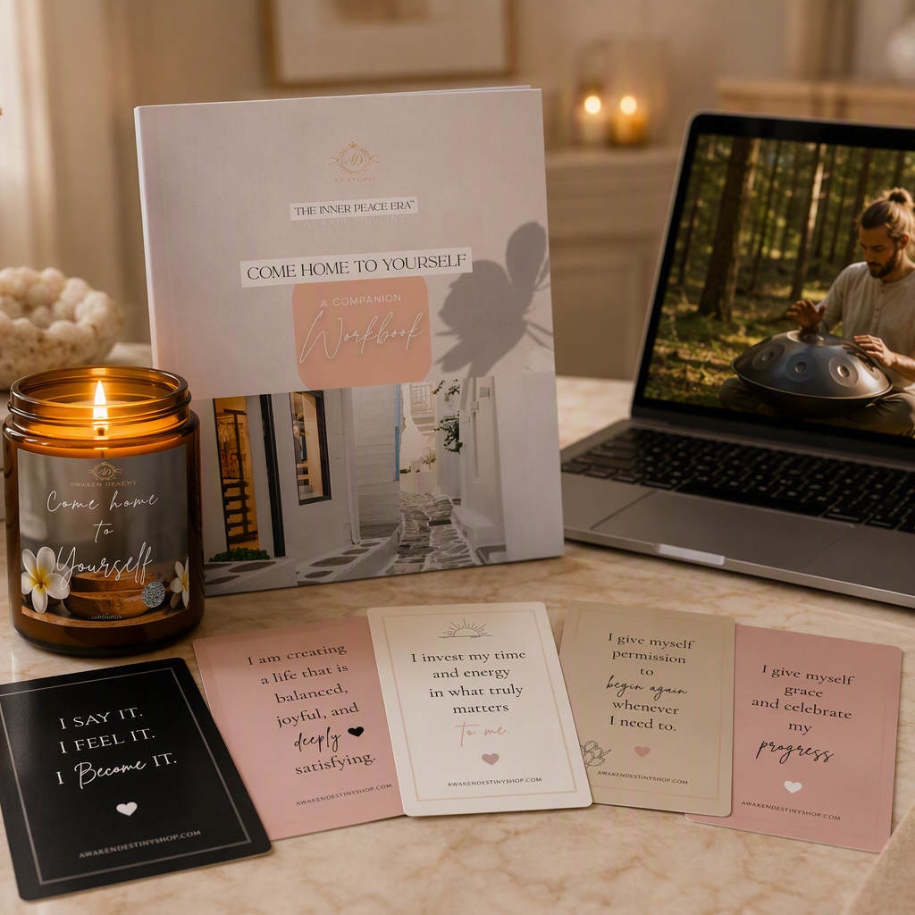 Come Home to Yourself™ Digital Workbook & Interactive Candle Set