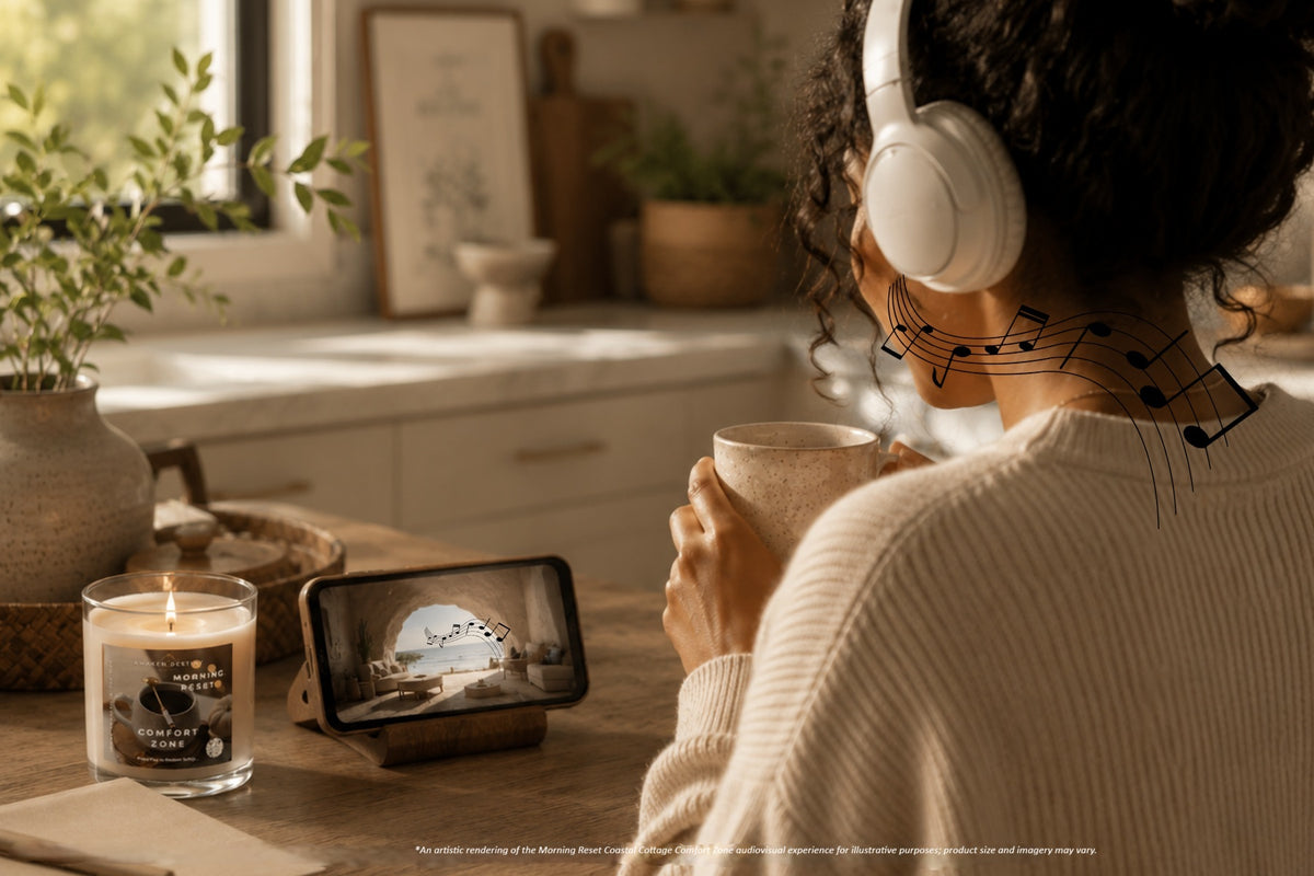 Morning Reset™ Coastal Cottage Comfort Zone Interactive Candle