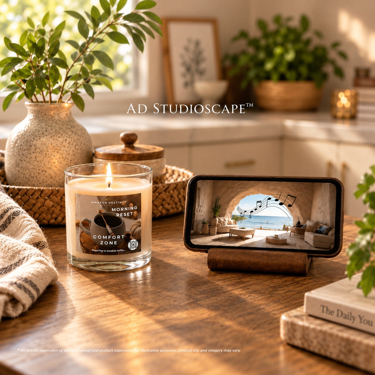 Morning Reset™ Coastal Cottage Comfort Zone Interactive Candle