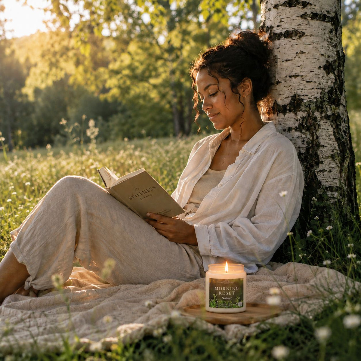 Morning Reset™ White Birch Candle Interactive Experience